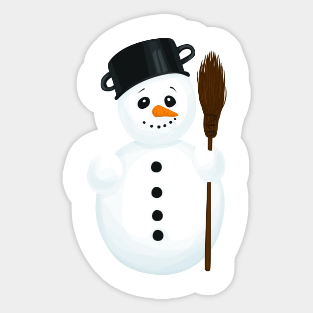 Snowman Sticker by katerinamk